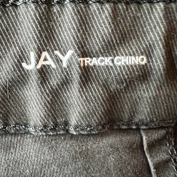 DL1961 Jay Track Chino Pants Men's Size 38x29 Black Drawstring Waist Tapered Leg - Picture 8 of 12
